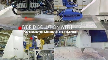 Mongoose Hybrid™: fiber placement, tape laying, inspection and trimming all in one