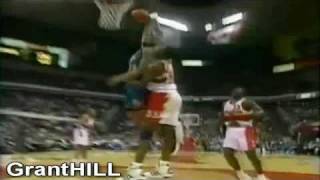 Grant Hill dunks on Dikembe Mutombo (1997 Playoffs)