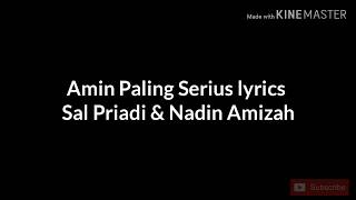 Amin Paling Serius Lyrics - Sal Priadi & Nadin Amizah