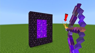 can flaming arrows activate a nether portal?