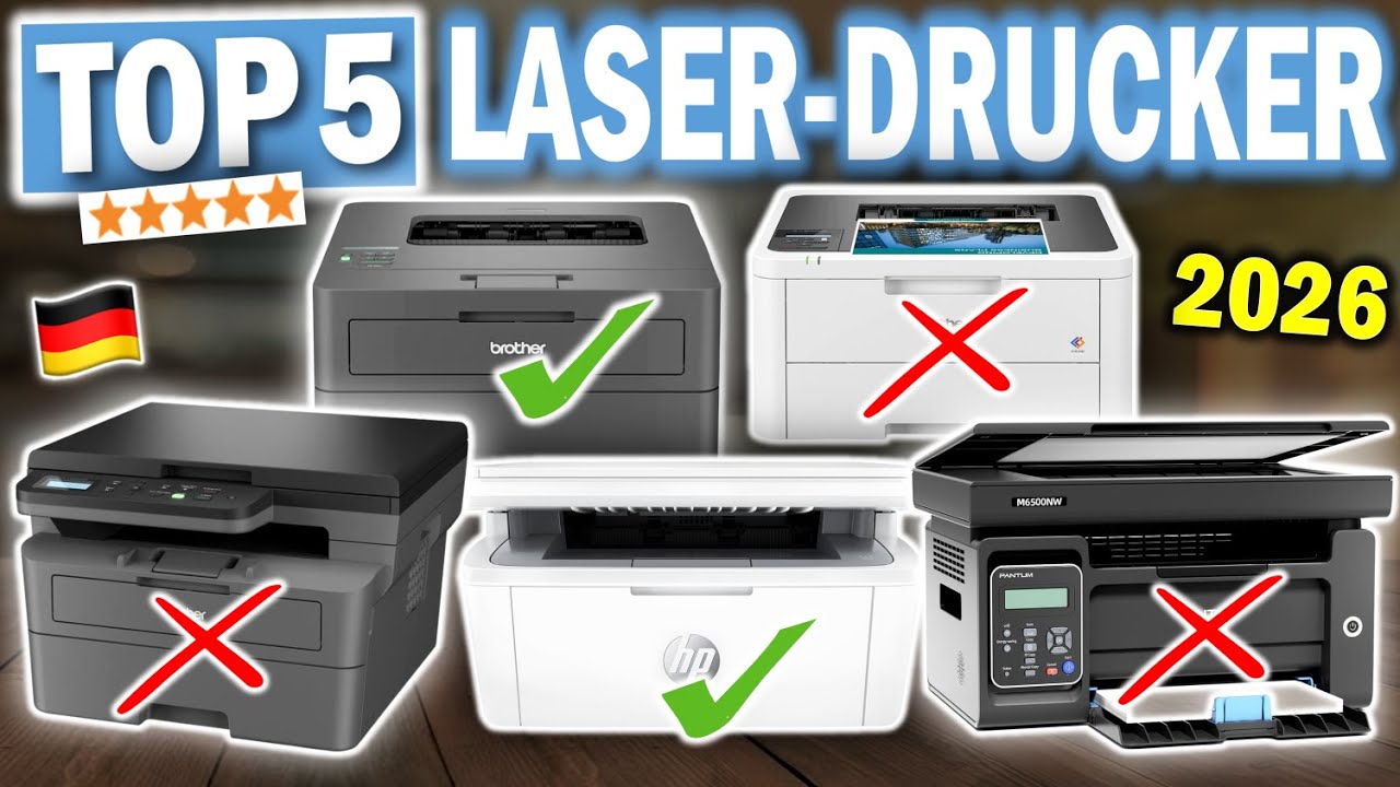 Die besten LASERDRUCKER 2026 | Top 5 Laserdrucker Vergleich