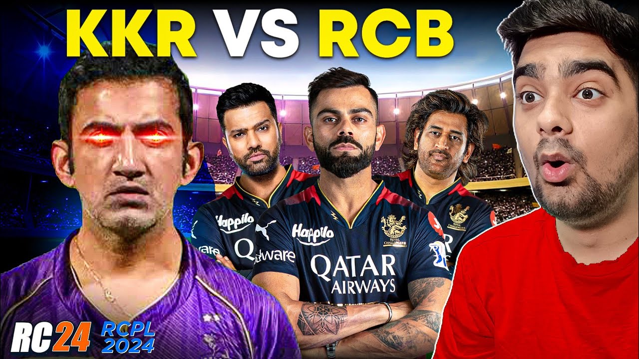 SUPER THRILLER! RCB Vs KKR RCPL RC 24 (Real Cricket 24) HARD MODE - YouTube