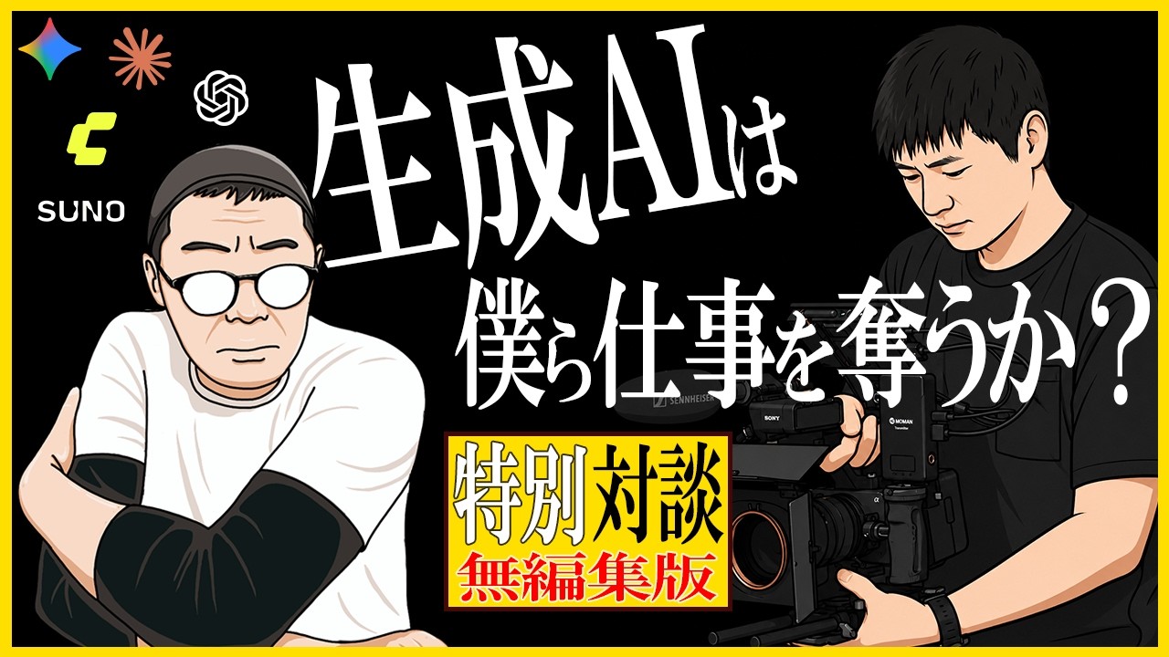 【再編集版】生成AIは映像制作の仕事を奪うか?TPS Films Naoさんと考える未来