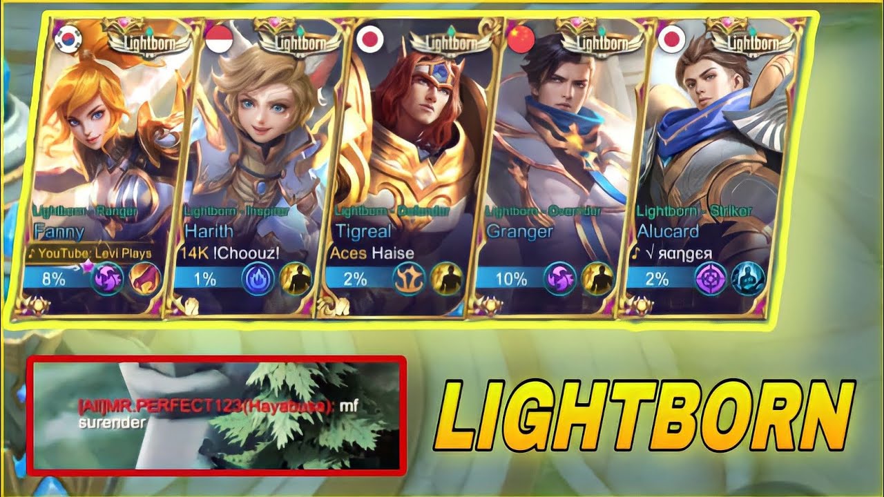 I PLAYED WITH FULL LIGHTBORN SQUAD 😍 | mobile legends🔥
