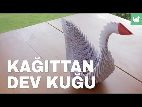 Kolayca origami yapmayı öğrenin: Kağıttan Dev Kuğu Yapımı