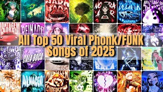 All Top 50 Viral Phonk/Funk Songs of 2025 You NEED to Hear | Aura Phonk Mix🔥
