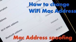 How To Change Your WiFi Mac Address Within 10 Seconds | June 2016 screenshot 1