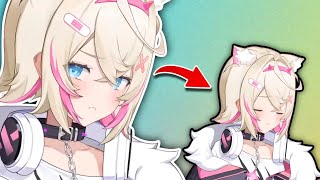 Mococo After she Realising she cant have a pet cat