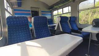Leaving Dereham pulled by a Class 47 (47596 Aldeburgh Festival)