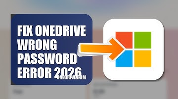 How To Fix OneDrive Wrong Password Error 2026