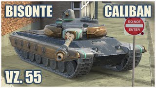 : Vz. 55 Xeno, Bisonte C45 & Caliban  WoT Blitz Gameplay