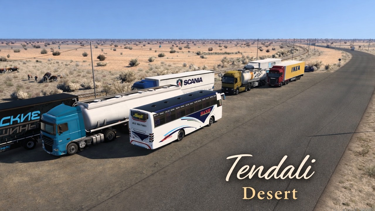 Tendali Desert | Beyond | ETS2 v1.57.2.4s | Euro Truck Simulator 2 (No Commentary)