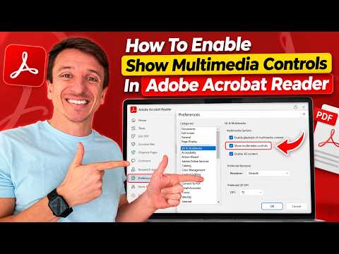 How To Enable Show Multimedia Controls In Adobe Acrobat Reader (2026)
