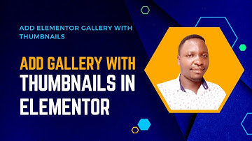 Add elementor gallery with thumbnails