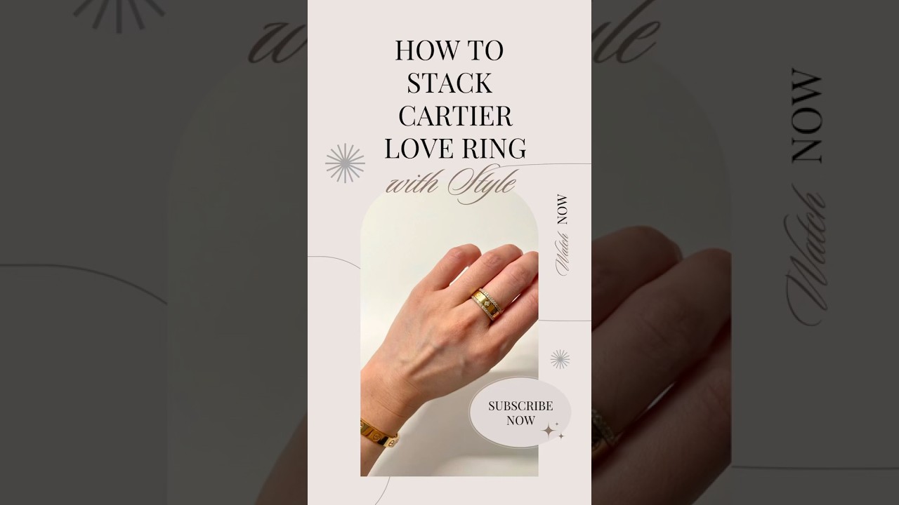 How to stack CARTIER LOVE RING 1 DIAMOND 