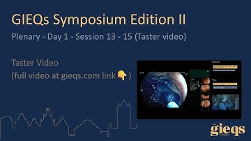 Plenary - Day 1 - Session 13 - 15 (Taster video)