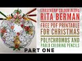 LIVESTREAM Rita Berman Free Christmas PDF colour along