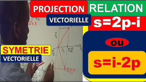 Relation entre projection vectorielle et symétrie vectorielle