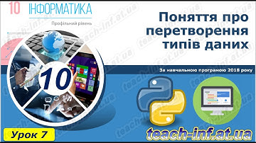 Поняття про перетворення типів даних