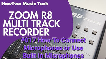 #017 How To Connect Microphones or Use Built In Microphones ZOOM R8