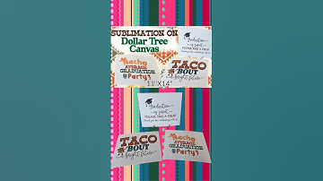 DIY Sublimation on Dollar Tree Canvas - Easy  Polyurethane Hack for Stunning Signs #dollartreeblanks