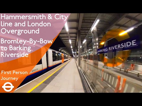 London Underground & Overground First Person Journey - Bromley-by-Bow to Barking Riverside