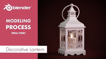 Decorative Lantern Modeling Process In Blender (Real-Time)