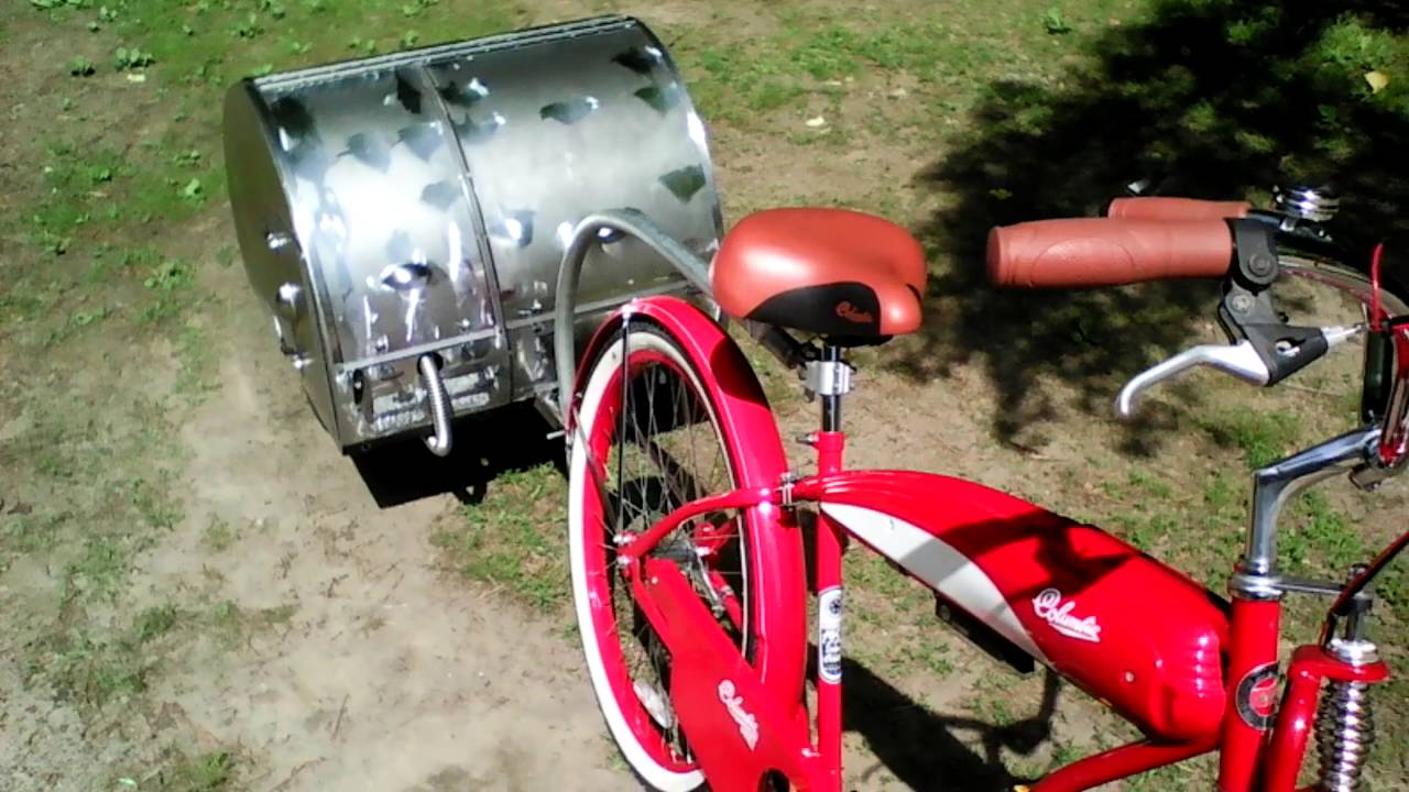 Motorized teardrop bicycle trailer Part 3 YouTube