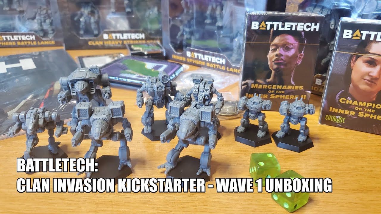 Battletech Clan Invasion Kickstarter Wave 1 Unboxing! YouTube