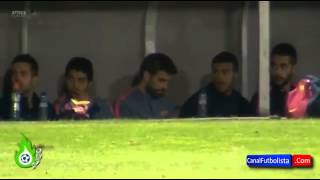Las bromas de Piqué durante el Barcelona - Espanyol | Supercopa Catalunya 2014