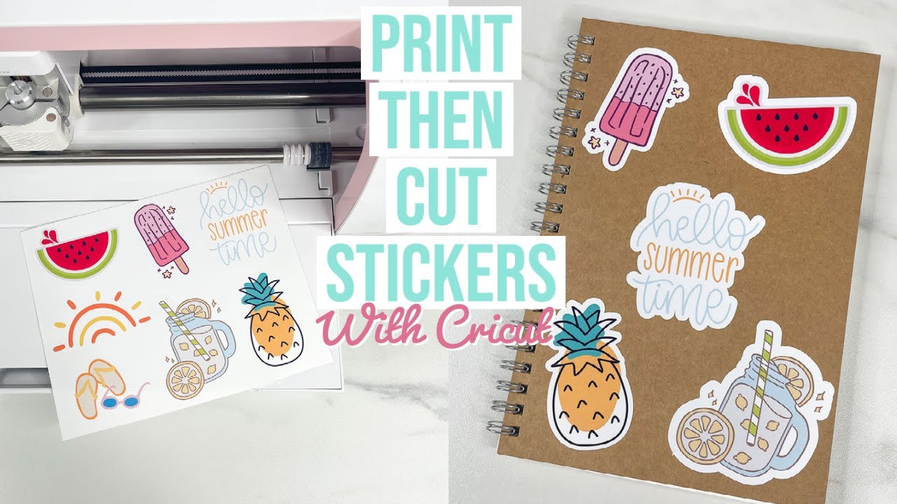 How to Make Stickers with your Cricut +Free Sticker Layout