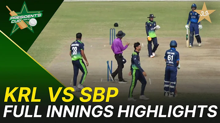 Full Innings Highlights | KRL vs SBP | President's Cup Grade I 2025-26 | PCB | M2V1S