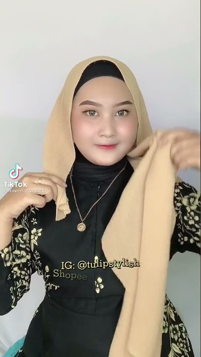 Tutorial hijab pashmina plisket simple #short #tutorialhijabplisket # tutorialhijabpashmina #tiktok