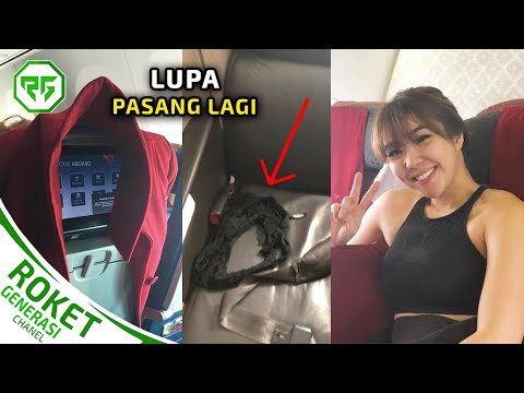 Video: Lelaki yang tidak dikenali itu nakal kepada Eveline Bledans di dalam pesawat