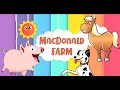 Old MacDonald&#39;s farm song animals puzzle for kids - duck, pig, horse, dog, cow and cat