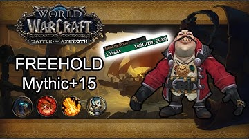 BFA MYTHIC+ SEASON 2 | Freehold +15 IN TIME | Mistweaver Monk PoV