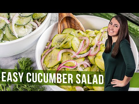 How to Make Cucumber Salad | The Stay At Home Chef