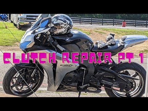 2008 Honda CBR 1000RR Clutch Repair Pt 1 - YouTube