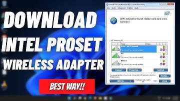 Download Intel PROSet Wireless Software and Wi Fi Drivers | Intel Proset Wireless