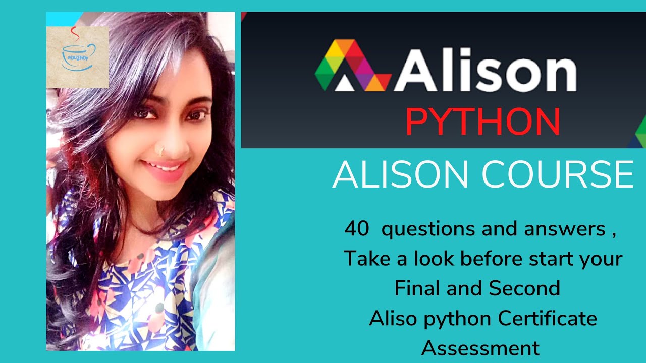 Alison Python Pre Course Assessment| 40 Random Questions and answers ...