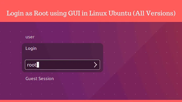 How to enable root login in linux ubuntu 18.04