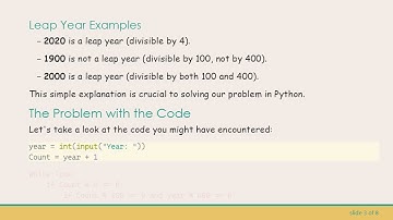 Finding the Next Leap Year in Python