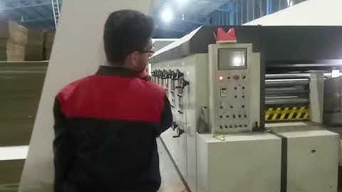 Automatic four colors printer slotter rotary die cutter with stacker machine