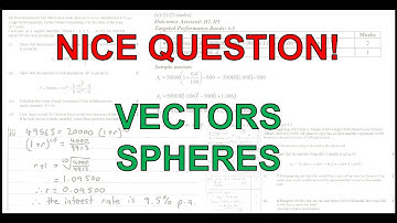 HSC Year 12 Extension 2 (4U) - Nice Question! - Vectors - Spheres