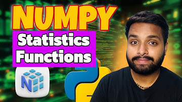 05 Statistical Functions in NumPy | Mean, Median, Std, Variance, Percentile, Quantile Explained