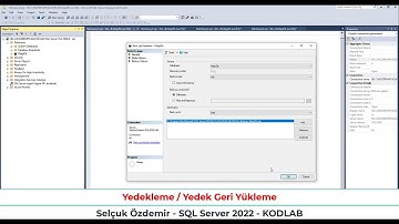SQL SERVER 2022 Yedekleme