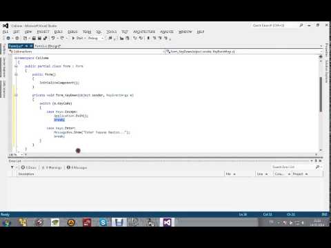 c# Formda Tuş İzleme Fonksiyonu Ve yardım Tuşları atama