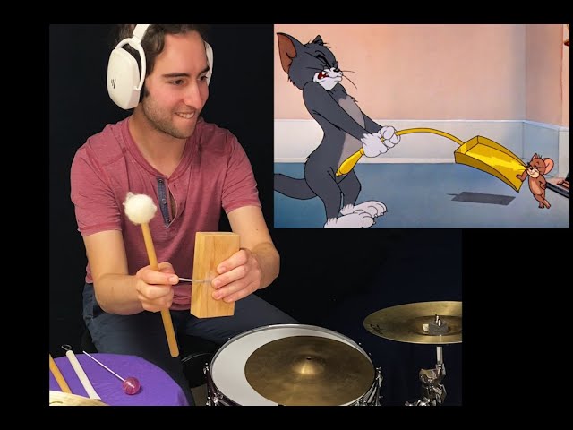 How cartoon sound effects are made (Tom and Jerry) class=