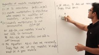 Matrices 5 (Properties of matrix multiplication 1)