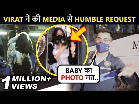 Virat Kohli Very POLITELY Requests Media To Not Capture Daughter Vamika, Anushka Too Hides Baby